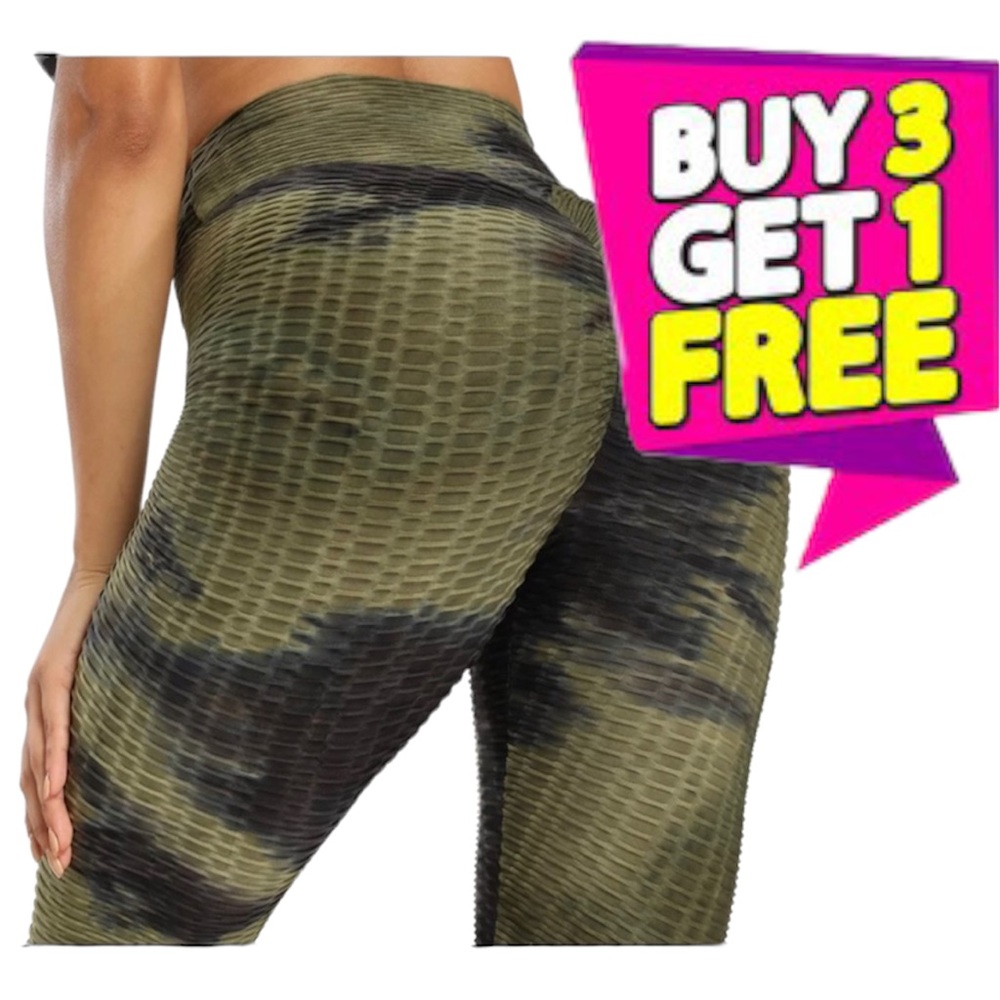 Women's High Waisted Leggings Slimming Scrunch Booty Ruched Butt Lift Yoga Pants